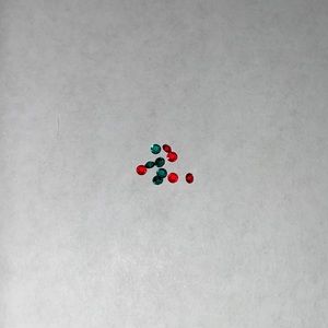 (5/$15) Origami Owl Red/Green Diamond Charms